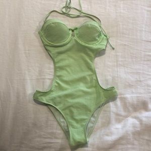 Abercrombie Seersucker one piece swim suit